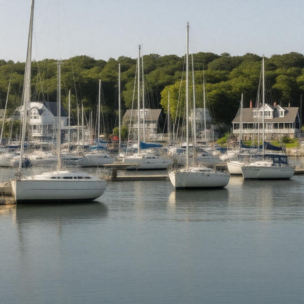 AI-created image of Vineyard Haven Marina