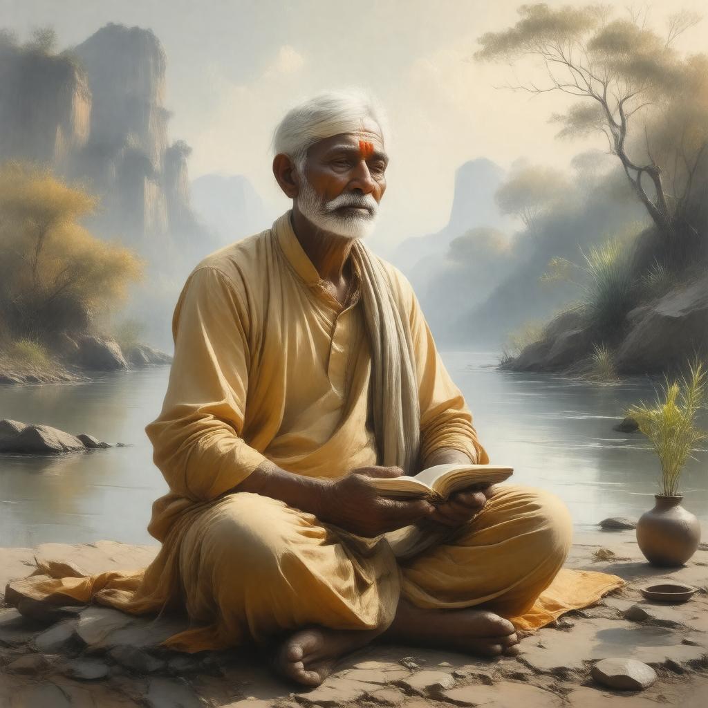 AI-created image of Vinoba Bhave