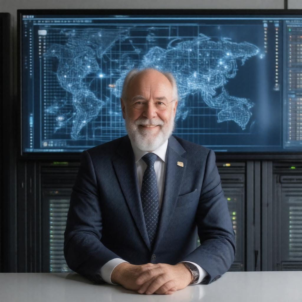 AI-created image of Vinton Gray Cerf