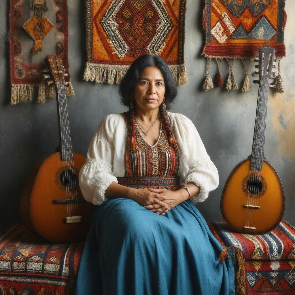 AI-created image of Violeta Parra