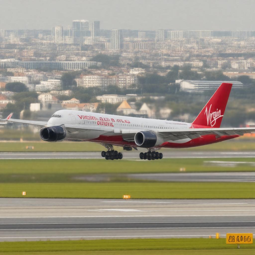 AI-created image of Virgin Atlantic