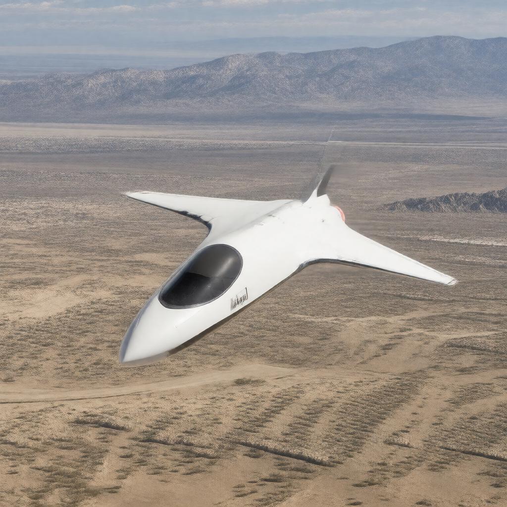 AI-created image of Virgin Galactic