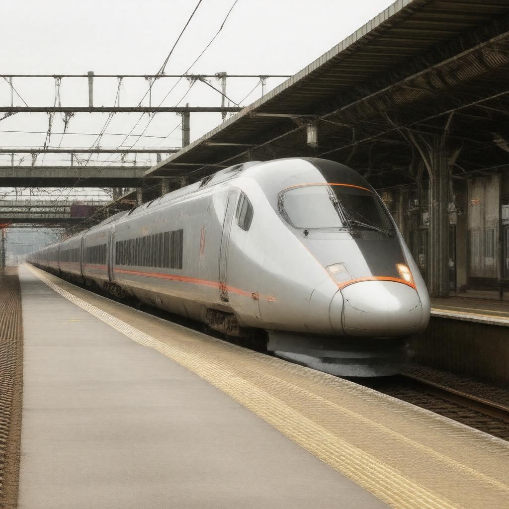 AI-created image of Virgin Trains