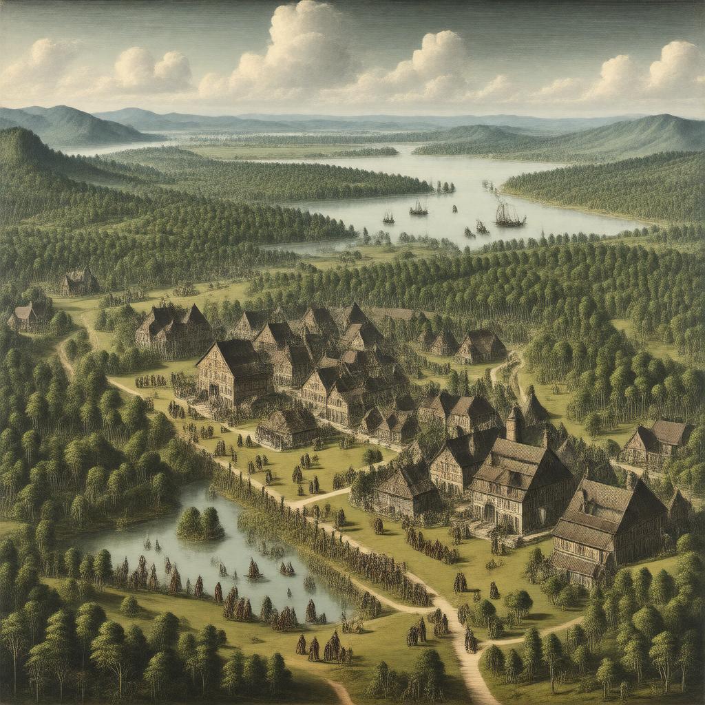 AI-created image of Virginia Colony