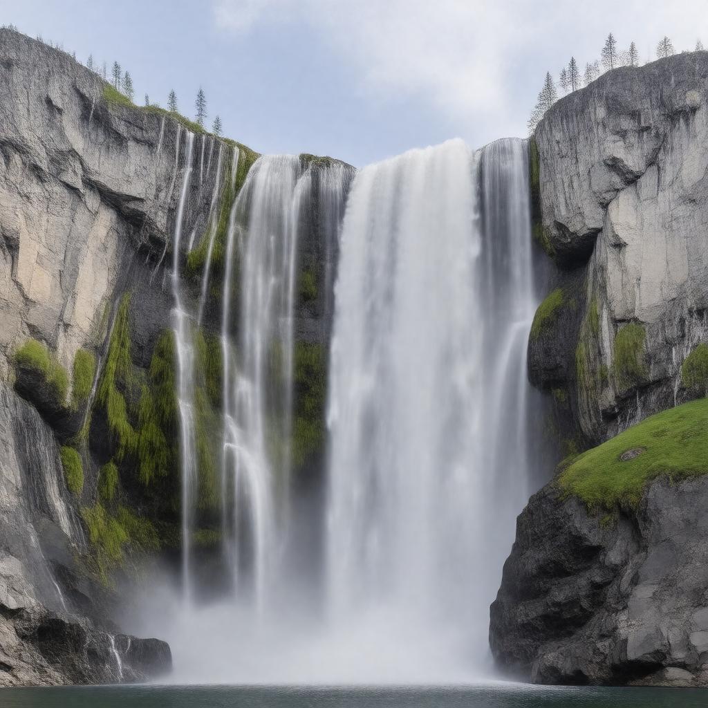 AI-created image of Virginia Falls