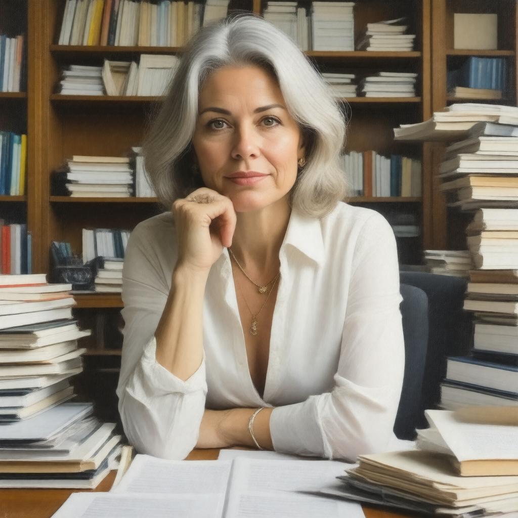 AI-created image of Virginia Heffernan