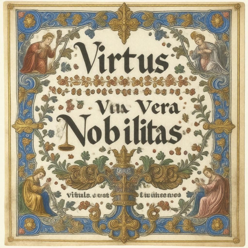 AI-created image of Virtus Vera Nobilitas