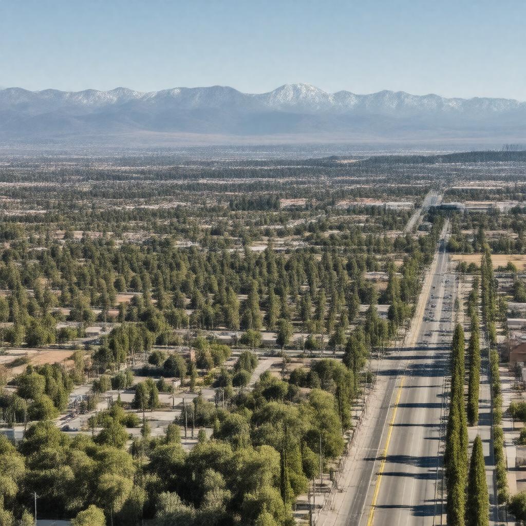 AI-created image of Visalia, California