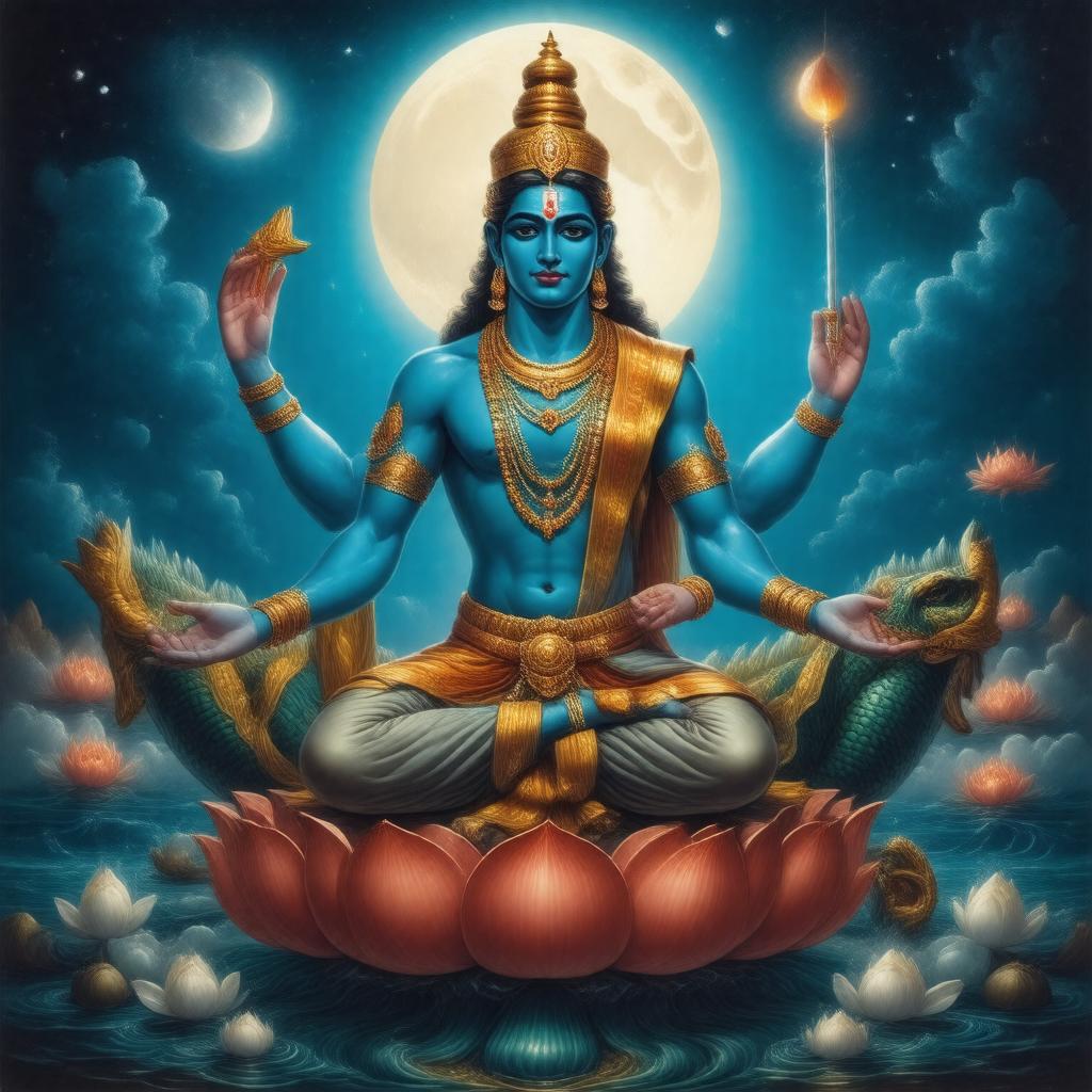 AI-created image of Vishnu