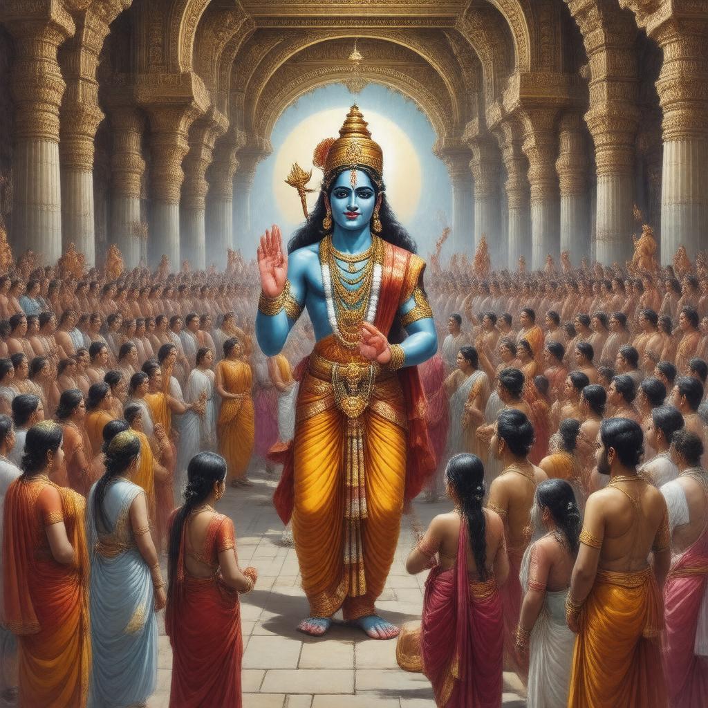 AI-created image of Vishnu Jayanti