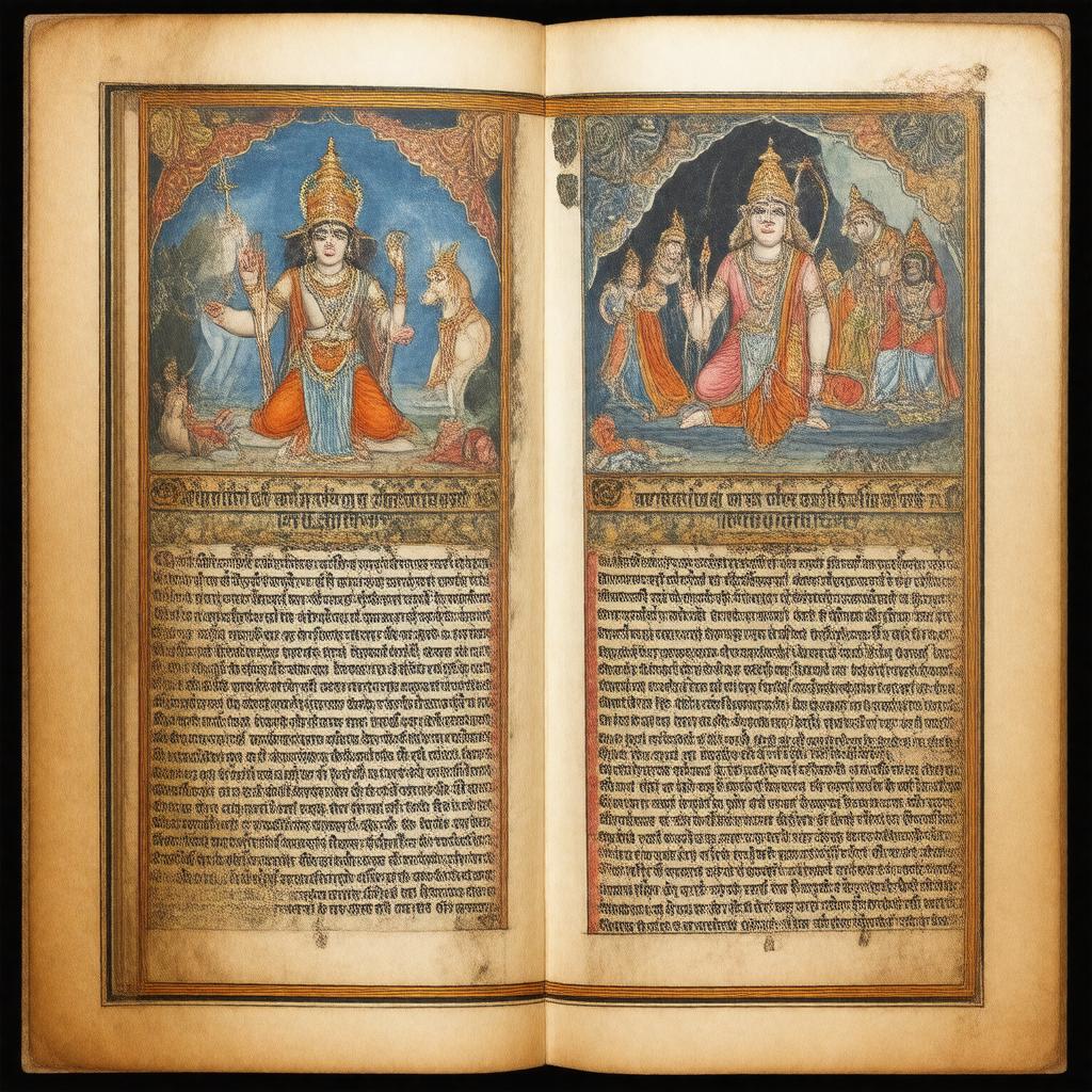 AI-created image of Vishnu Purana
