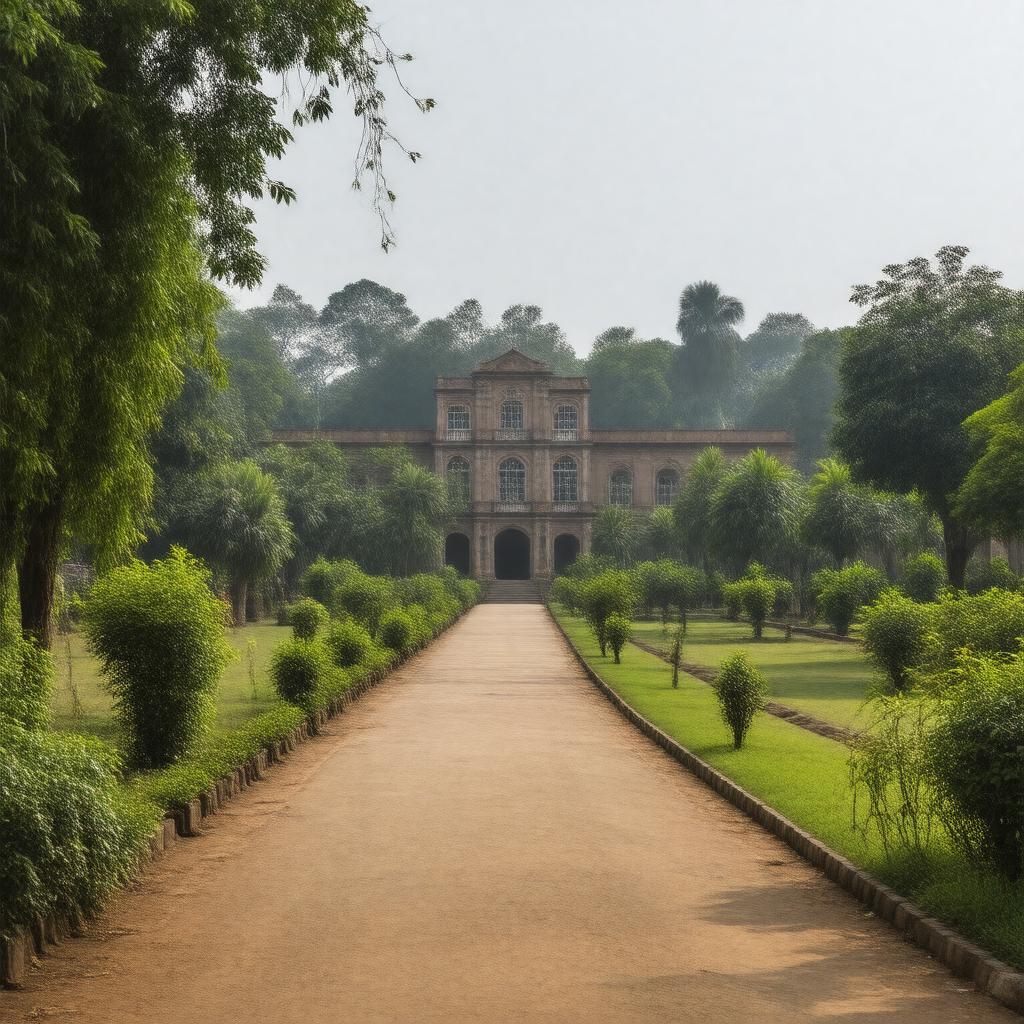 AI-created image of Visva-Bharati University