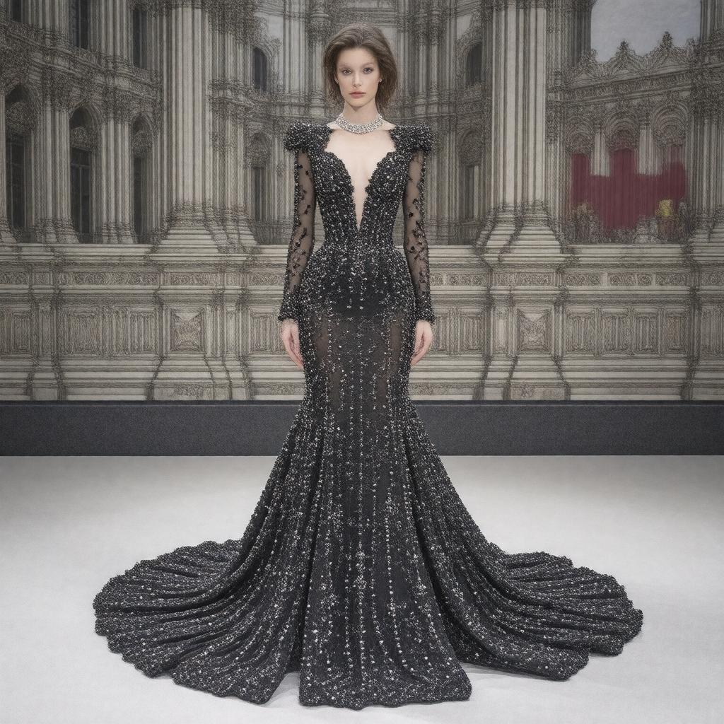 AI-created image of Vivienne Westwood Couture