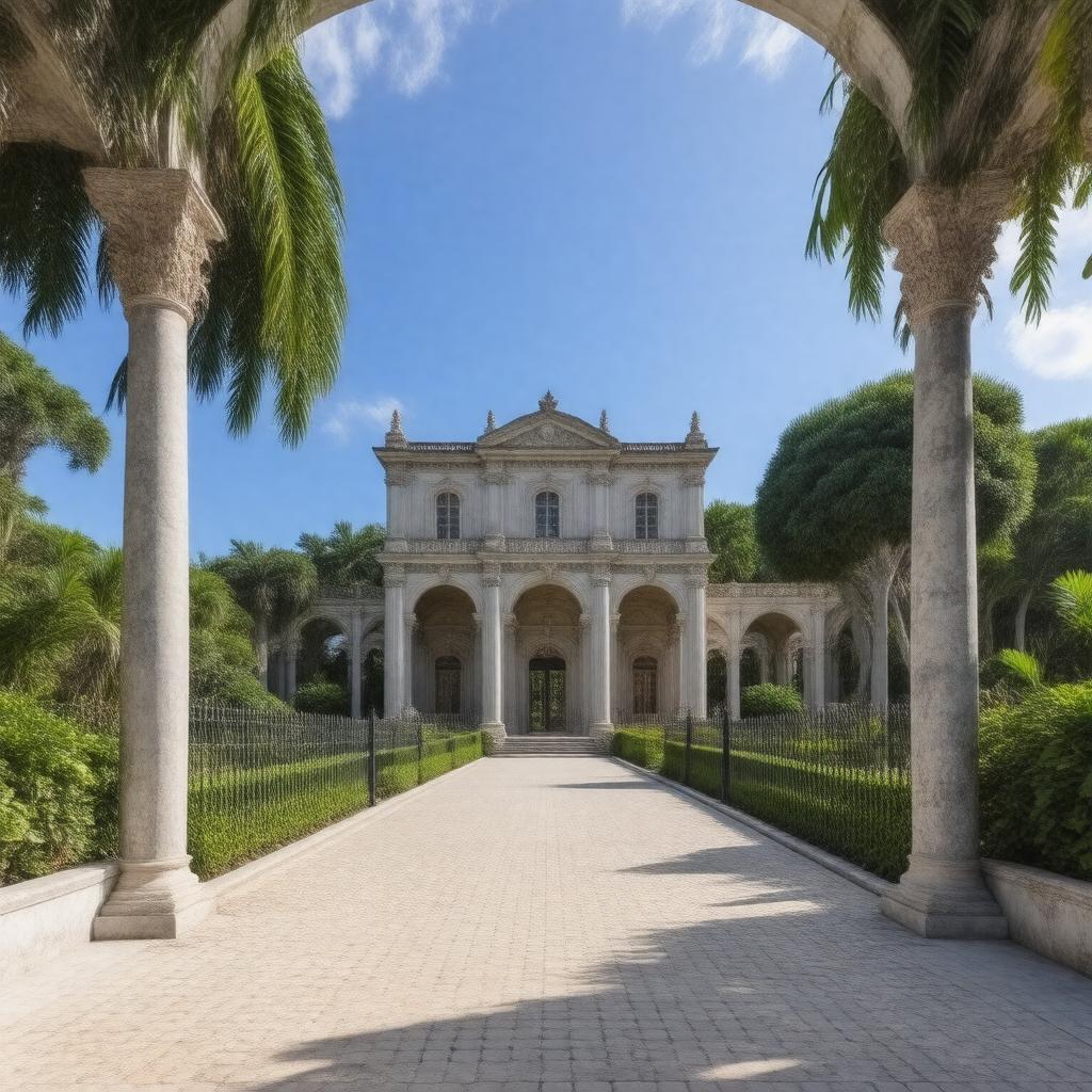 AI-created image of Vizcaya Museum and Gardens
