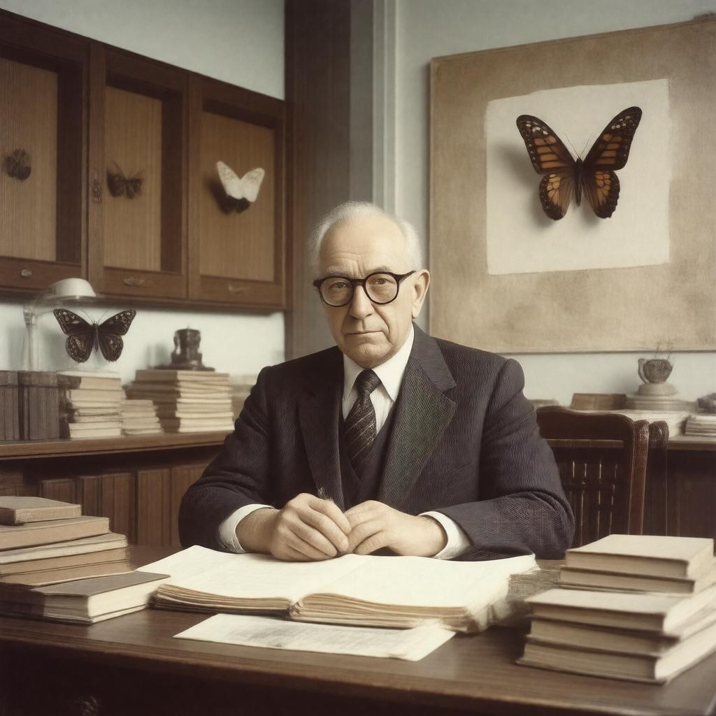 AI-created image of Vladimir Nabokov