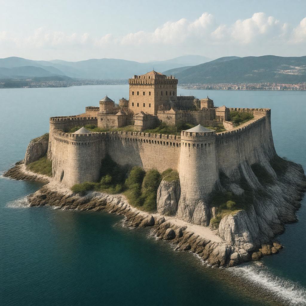 AI-created image of Vladivostok Fortress