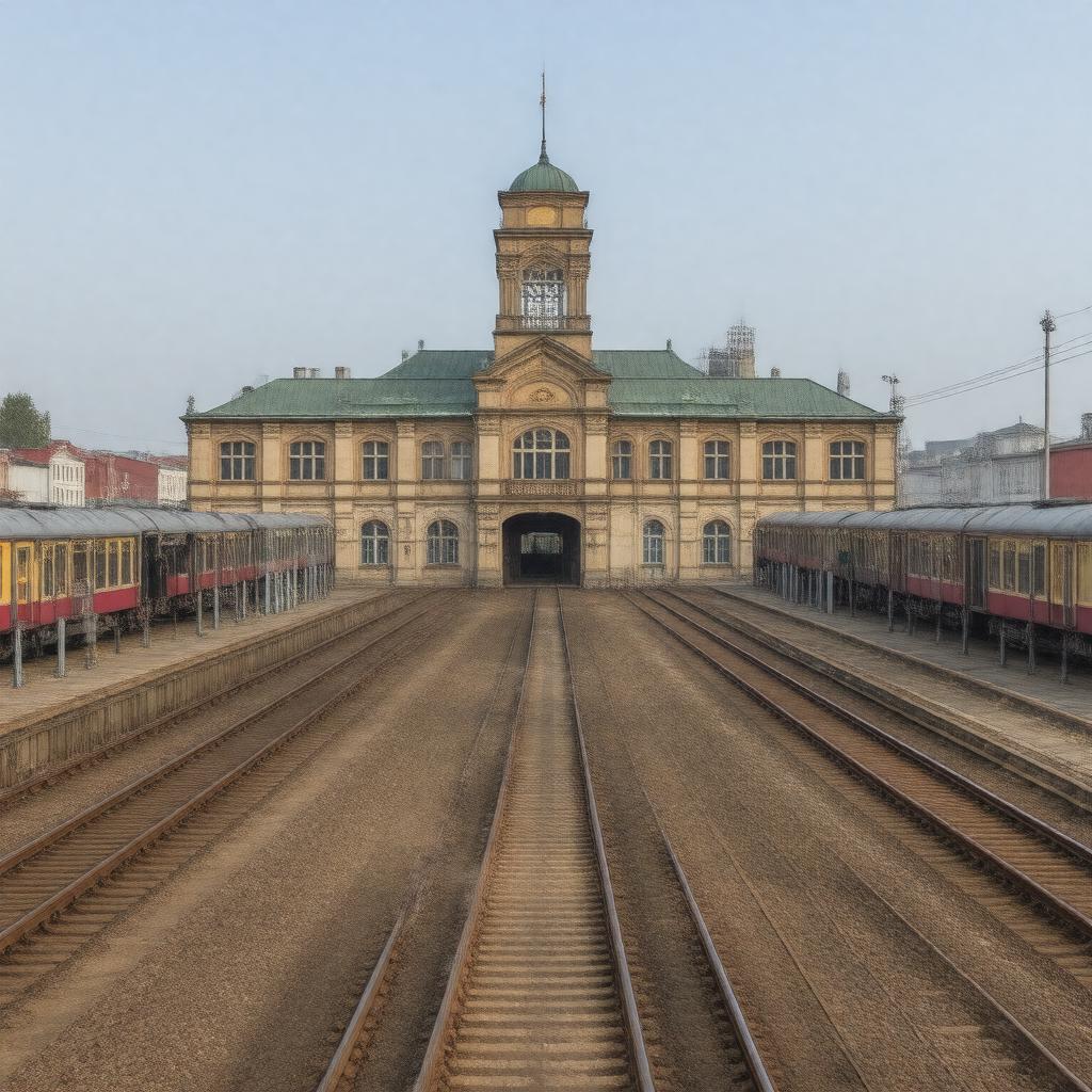 AI-created image of Vladivostok Railway Station