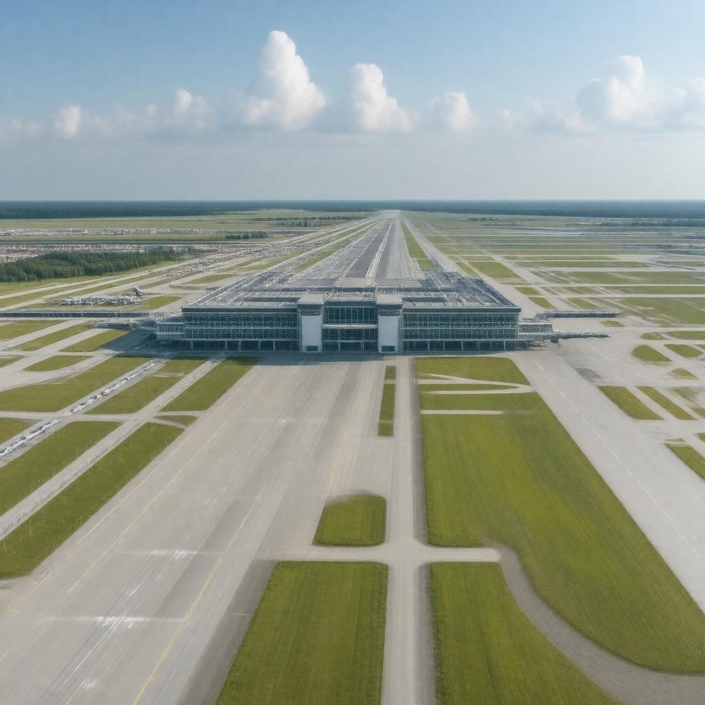 AI-created image of Vnukovo International Airport