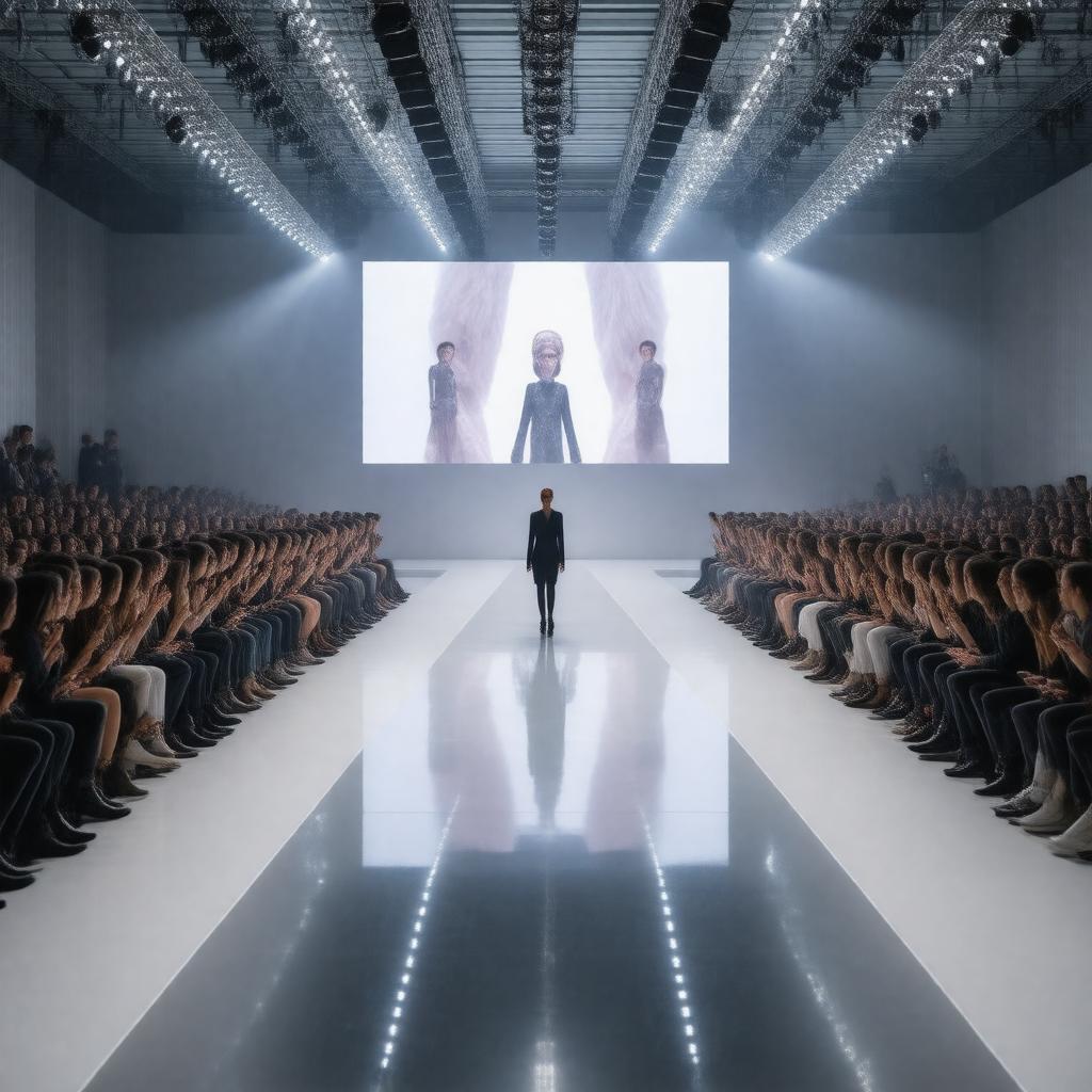 Click to view larger image AI-created image of Vogue Runway