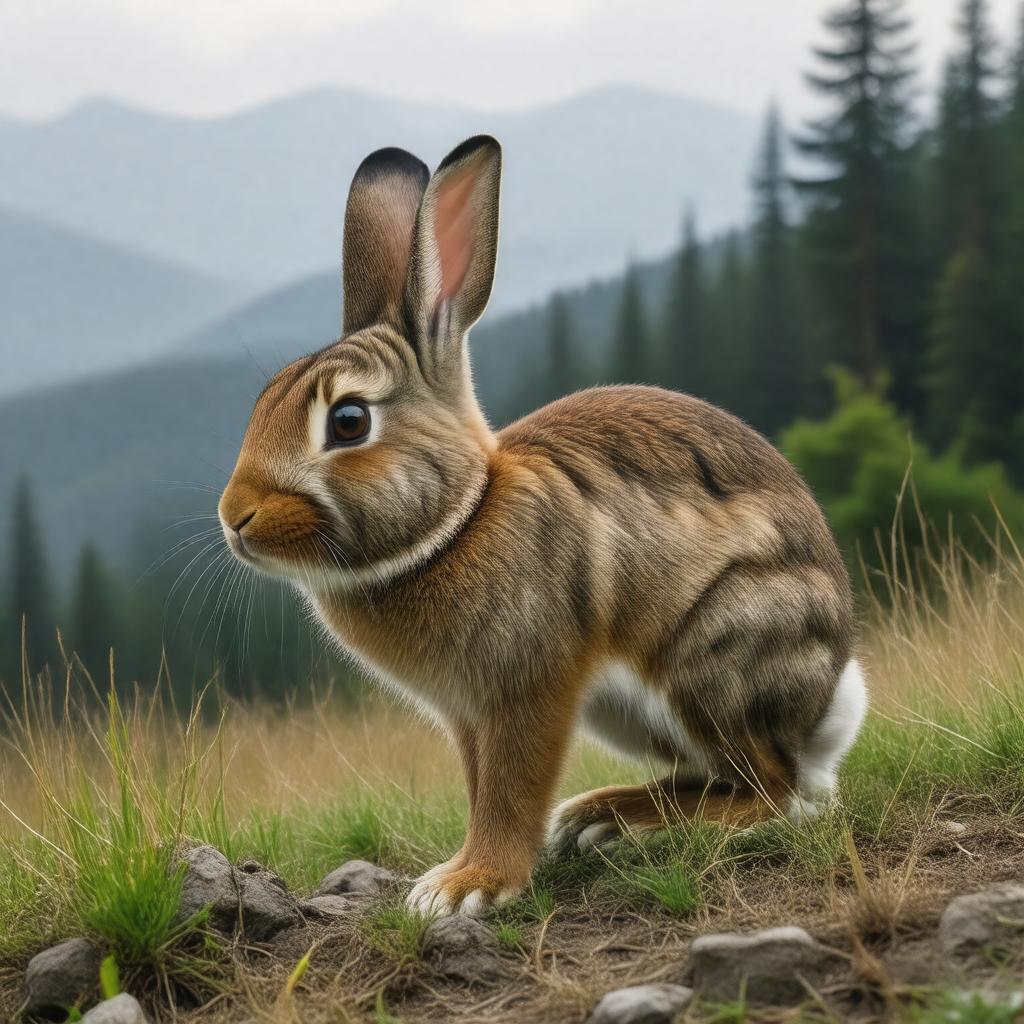 AI-created image of Volcano rabbit