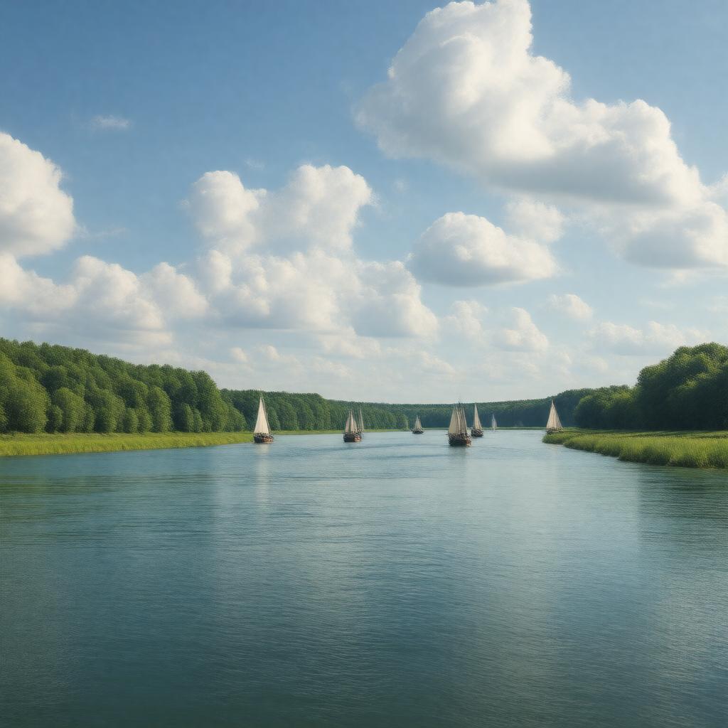 AI-created image of Volga River