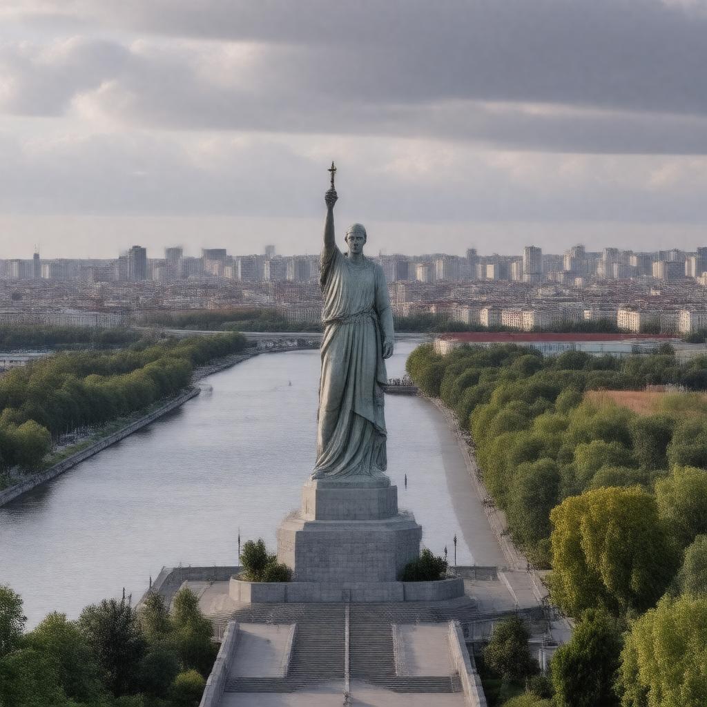 AI-created image of Volgograd, Russia