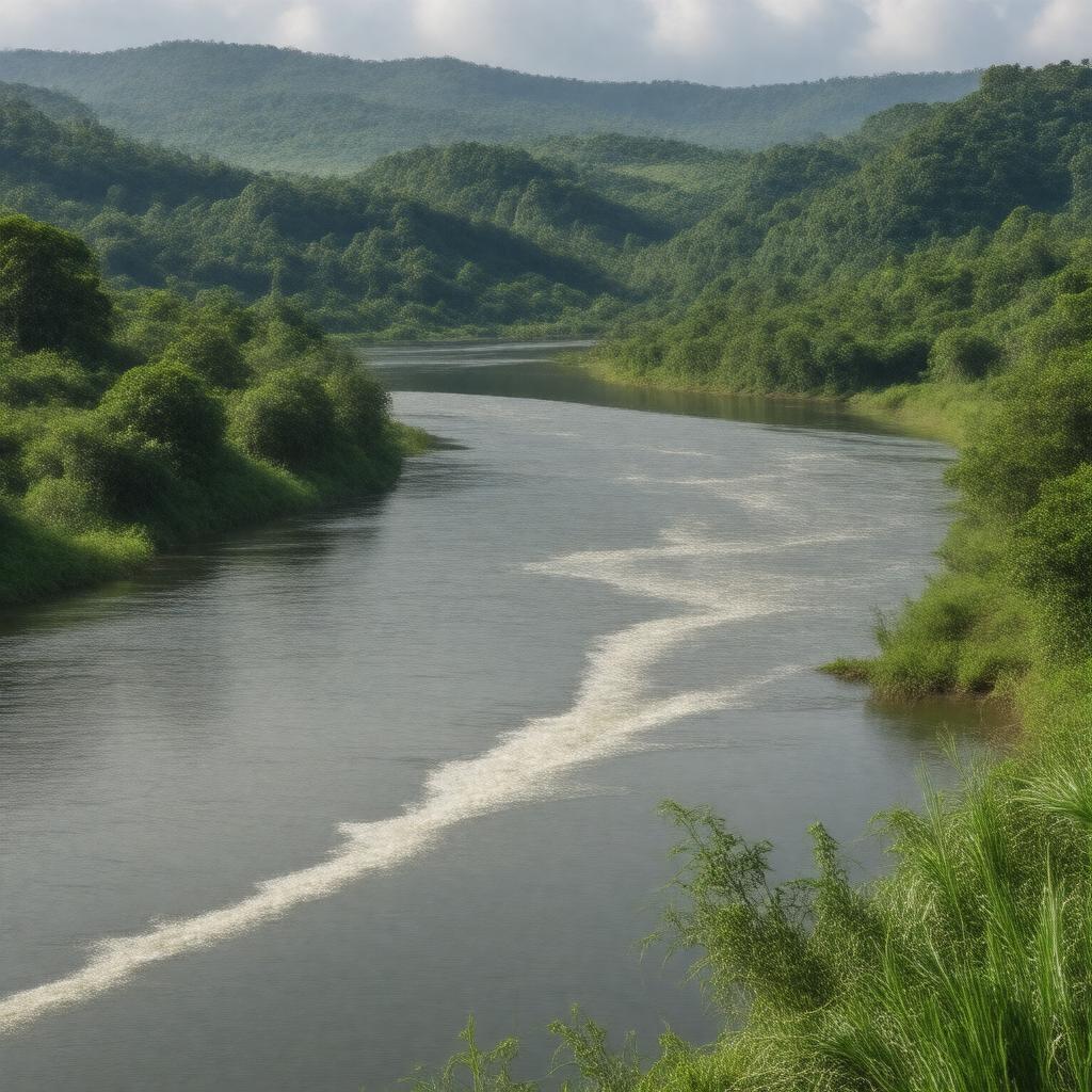 Click to view larger image AI-created image of Volta River