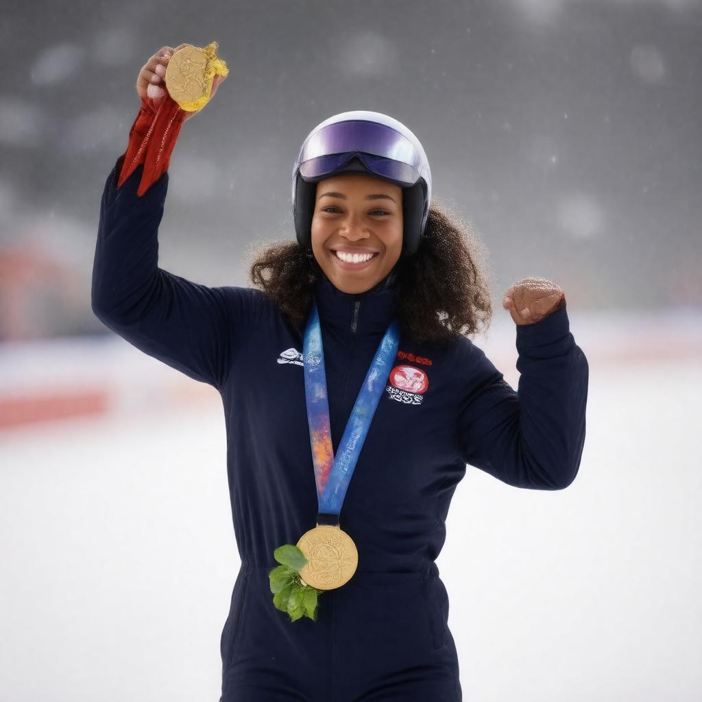 AI-created image of Vonetta Flowers