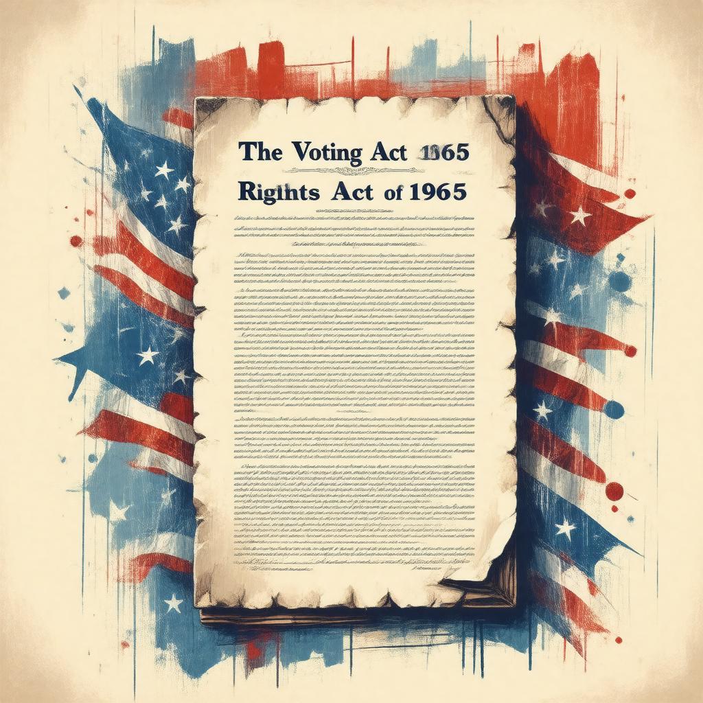 AI-created image of Voting Rights Act of 1965