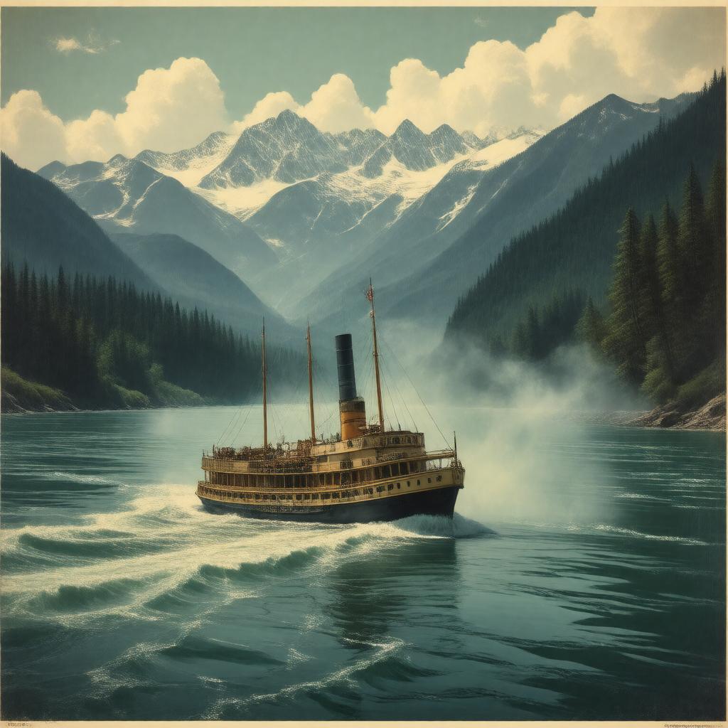 AI-created image of Voyages on the Yukon and its Tributaries