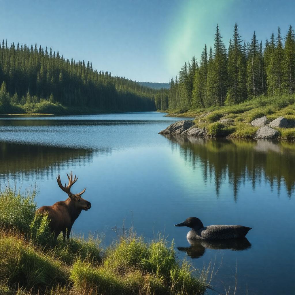 AI-created image of Voyageurs National Park