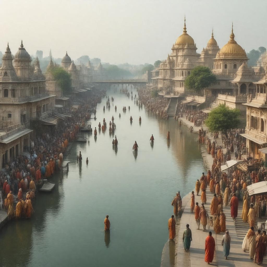 AI-created image of Vrindavan