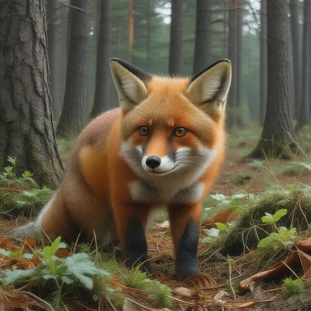 Click to view larger image AI-created image of Vulpes