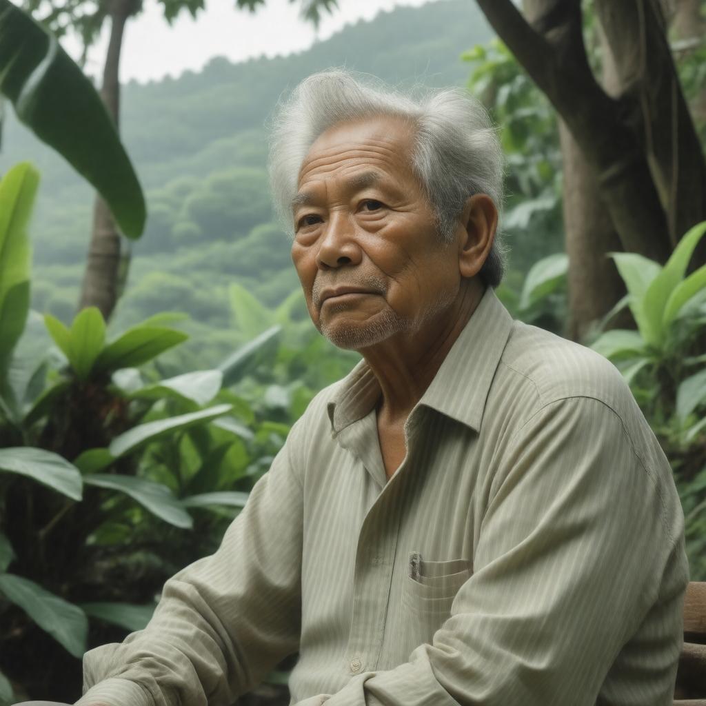 AI-created image of W. S. Merwin