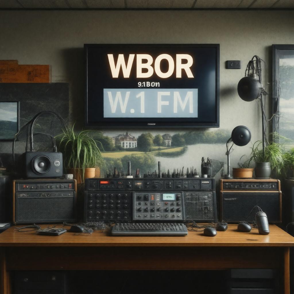 Click to view larger image AI-created image of WBOR 91.1 FM
