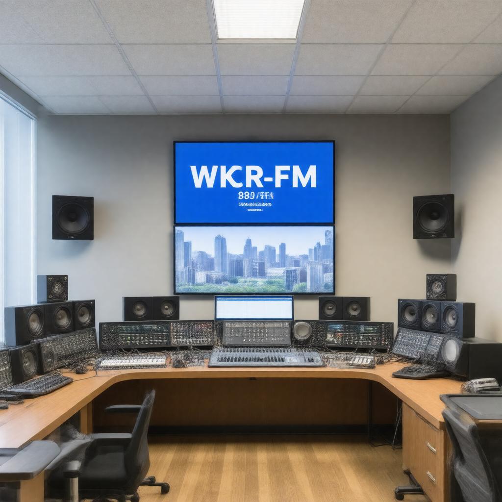 AI-created image of WKCR-FM