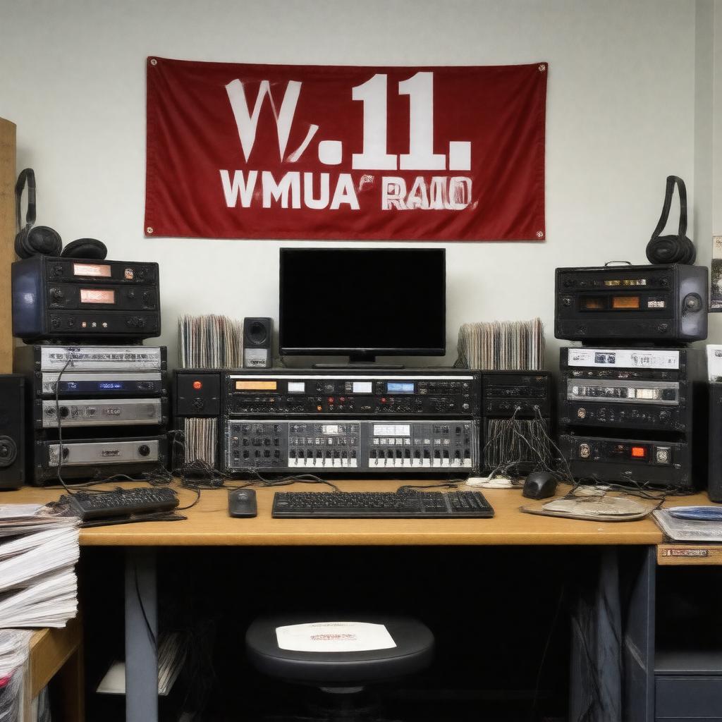 AI-created image of WMUA Radio
