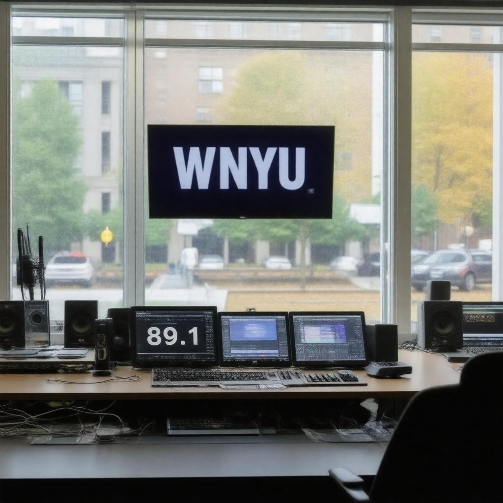 AI-created image of WNYU-FM