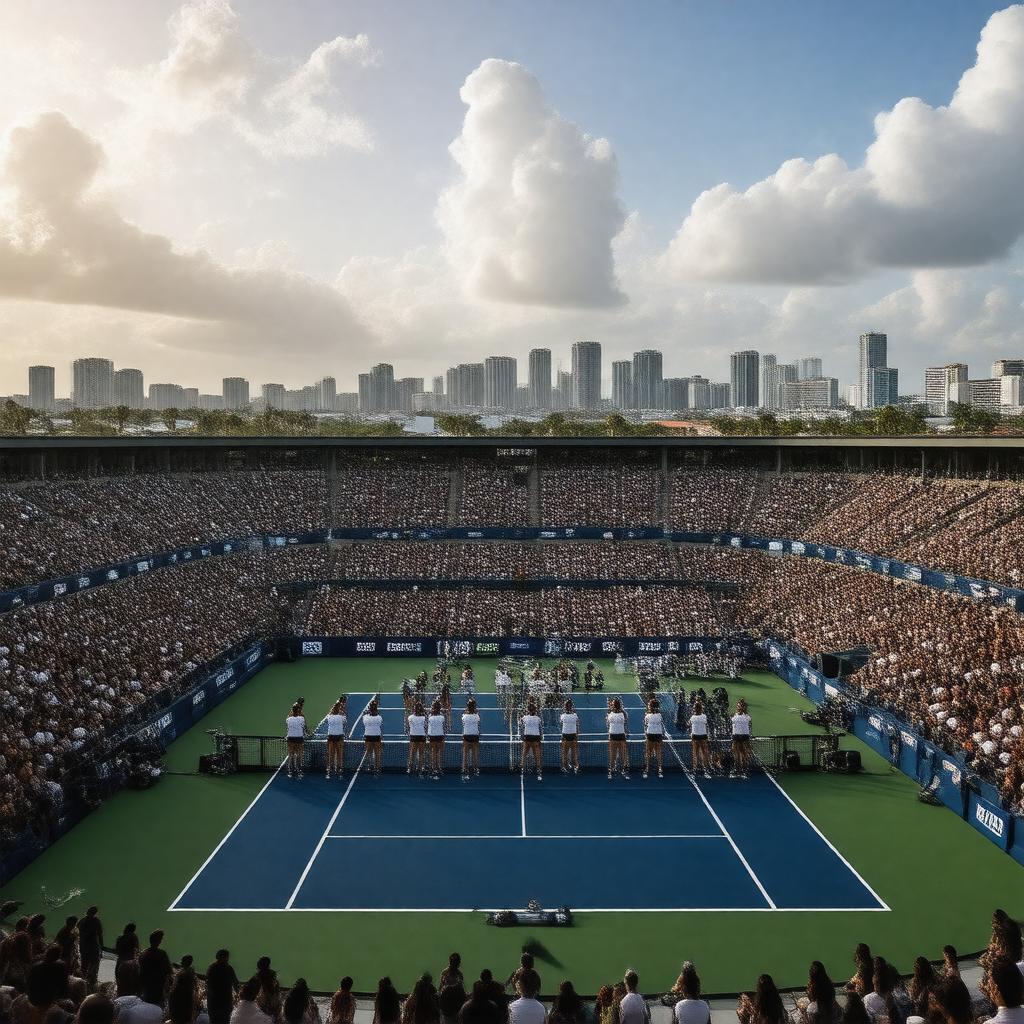 AI-created image of WTA Finals