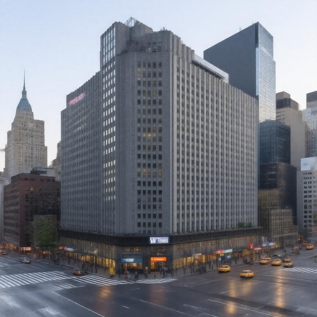 AI-created image of W Times Square