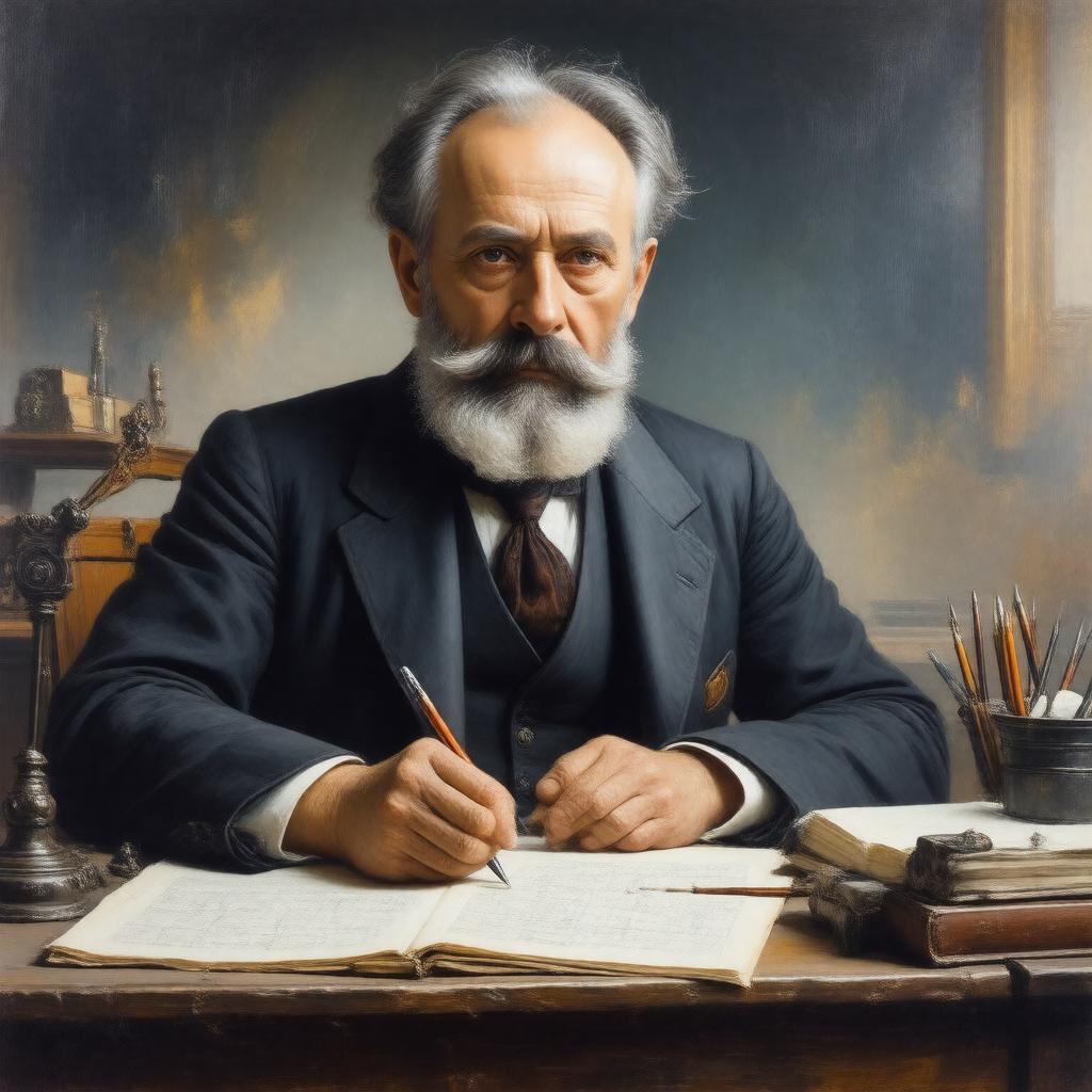 AI-created image of Wacław Sierpiński