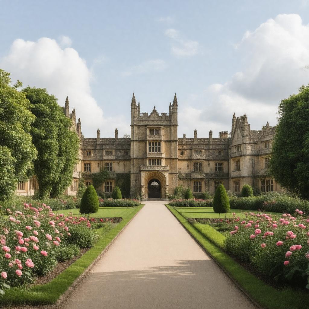 AI-created image of Wadham College, Oxford