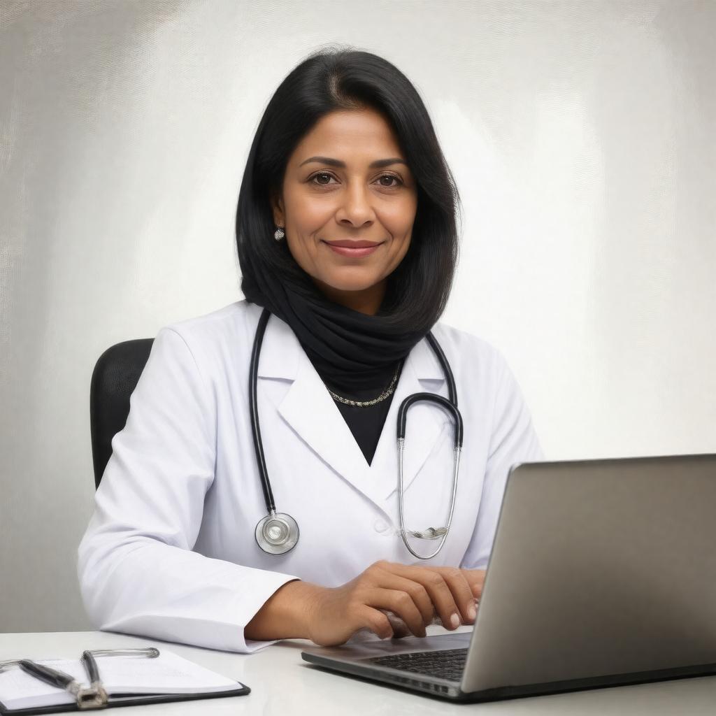 AI-created image of Wafaa El-Sadr