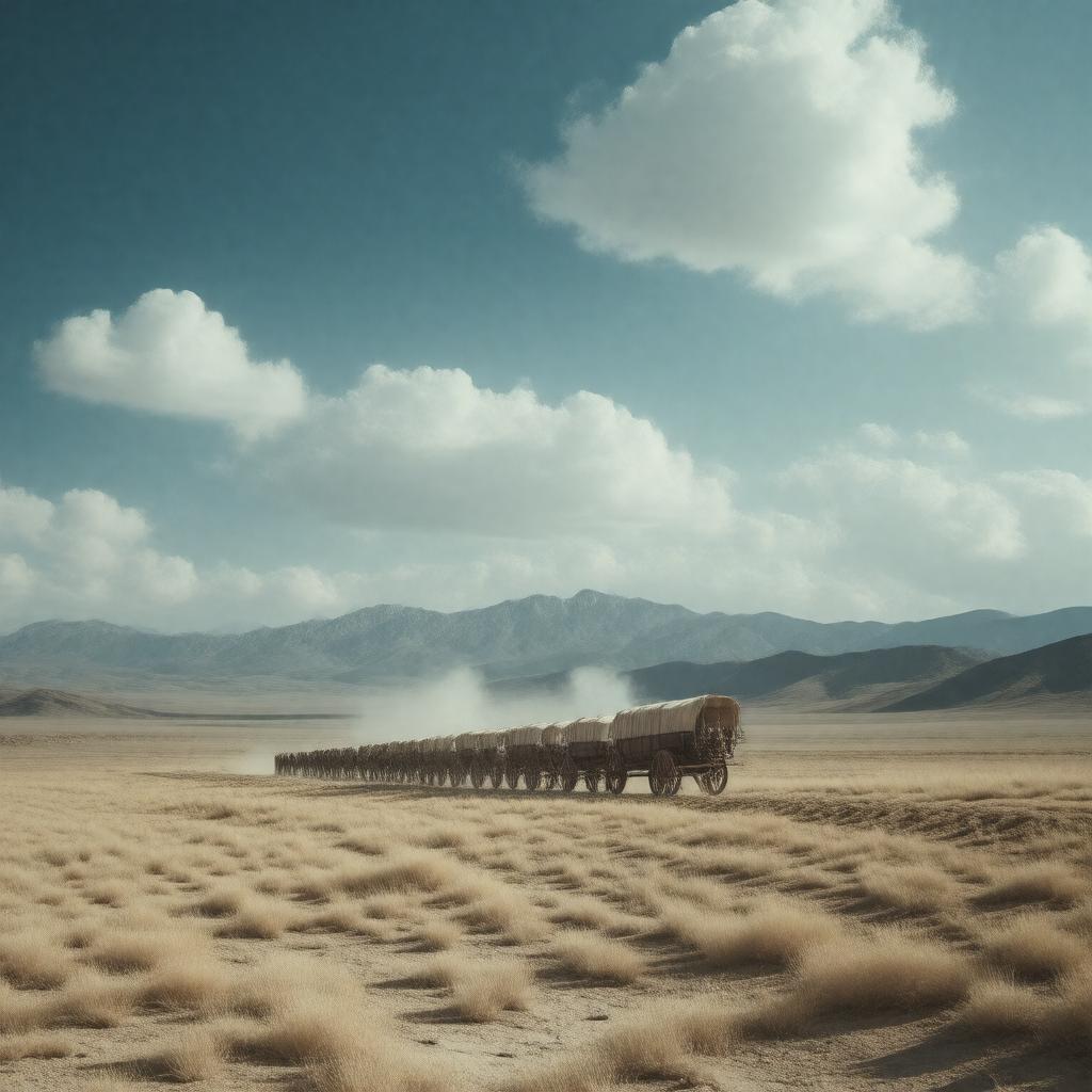 AI-created image of Wagon Train