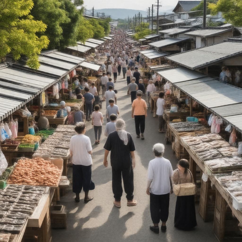 AI-created image of Wajima Morning Market
