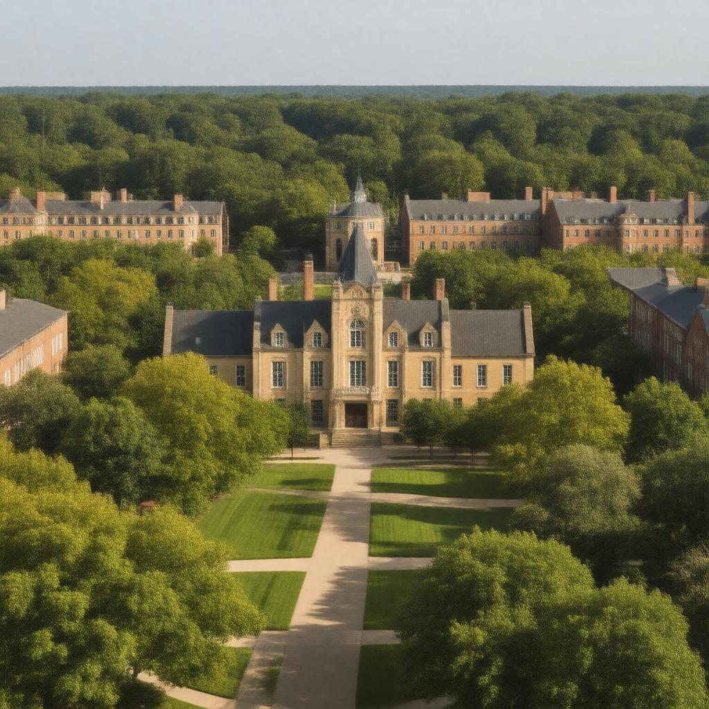 AI-created image of Wake Forest University