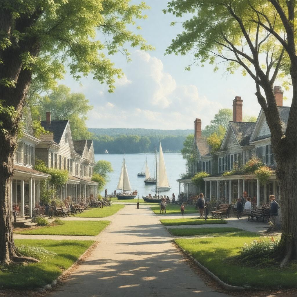 AI-created image of Wakefield, Massachusetts