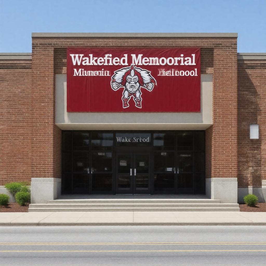 Click to view larger image AI-created image of Wakefield Memorial High School