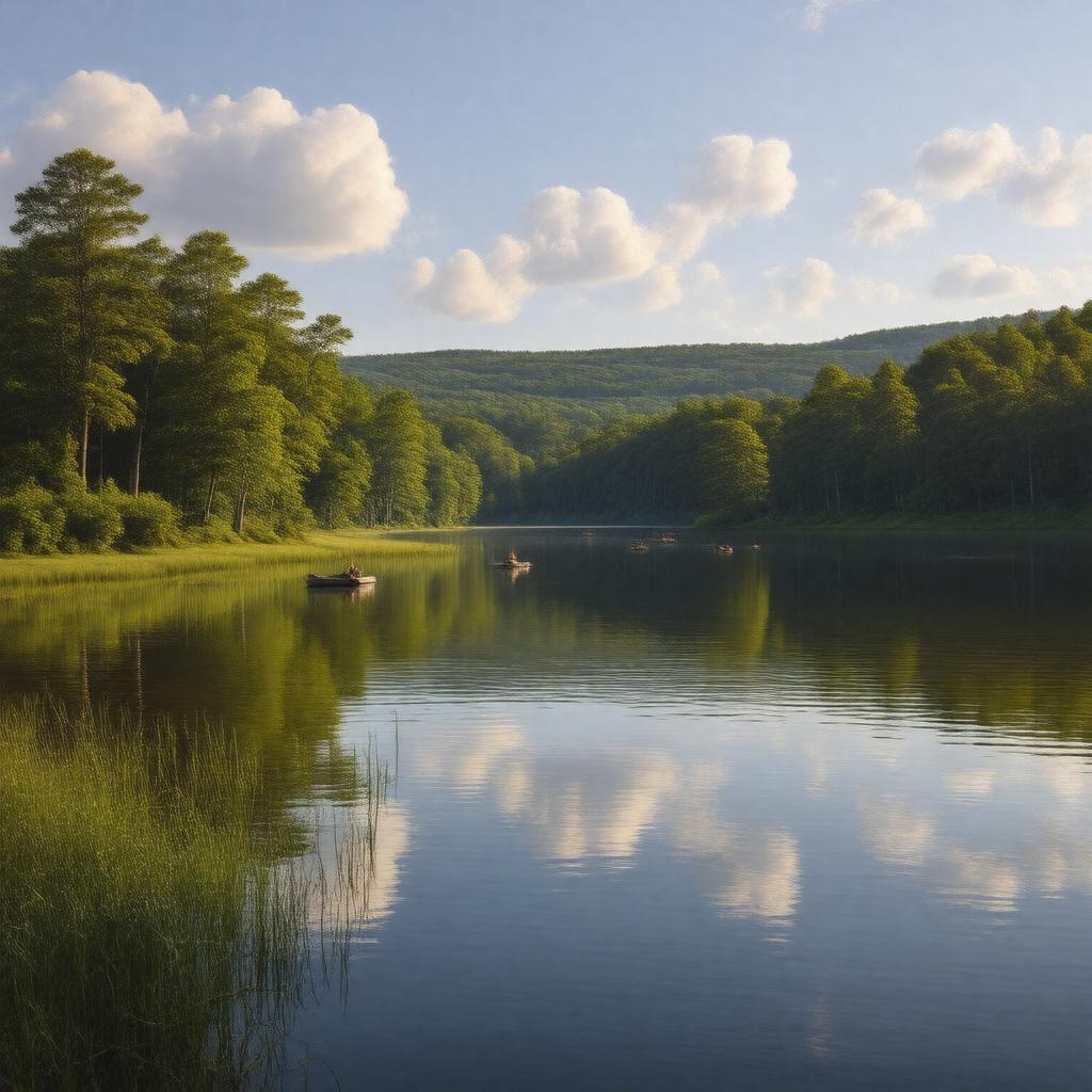 AI-created image of Walden Pond