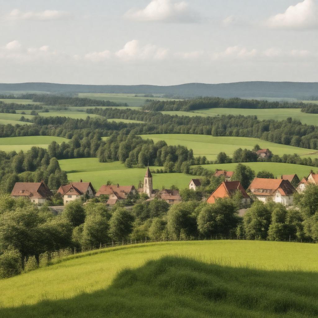 AI-created image of Waldhausen im Strudengau